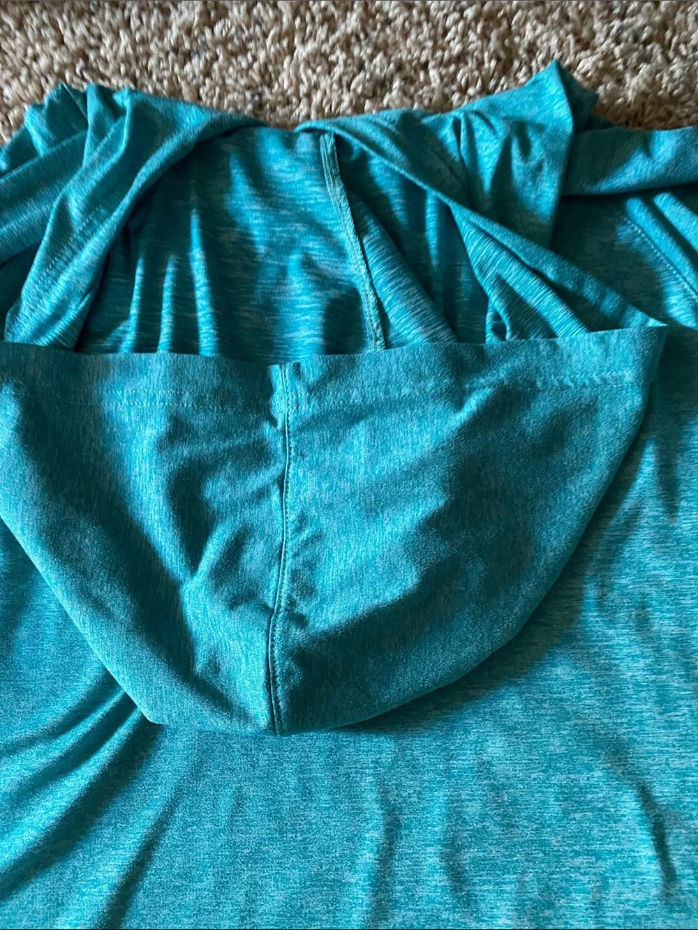 Wolverine Bluish Green Hooded Long Sleeve Shirt
